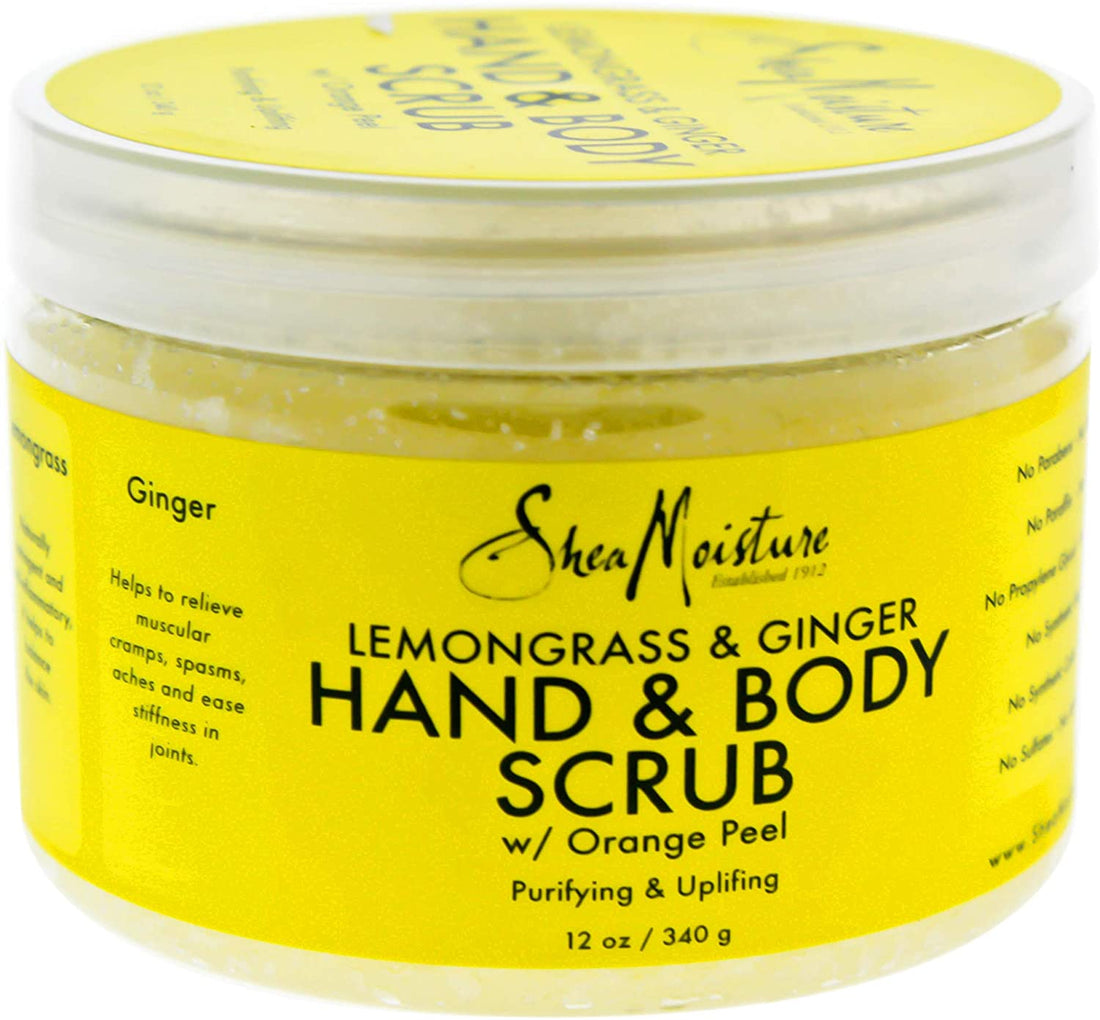Shea Moisture Lemongrass &amp; Ginger Hand &amp; Body Scrub - Gommage 340g