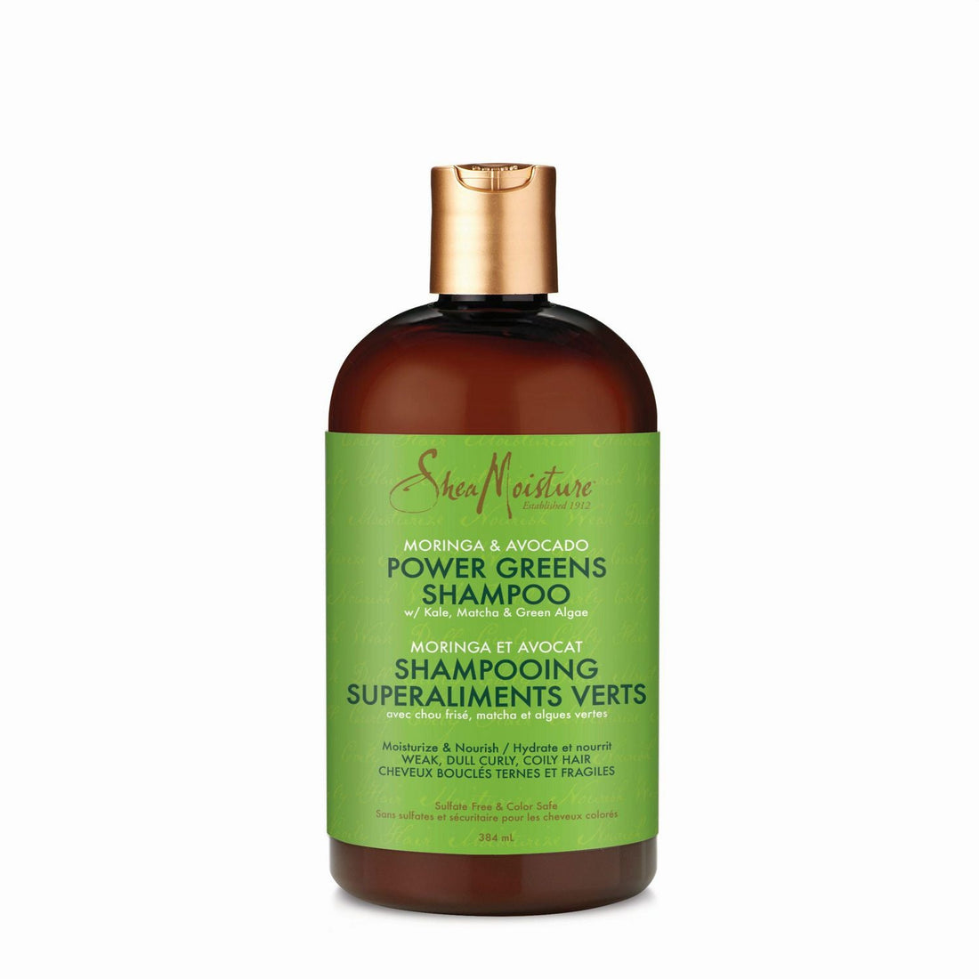 Shea Moisture Moringa &amp; Avocado Power Greens Shampoo - Shampoing 384ml