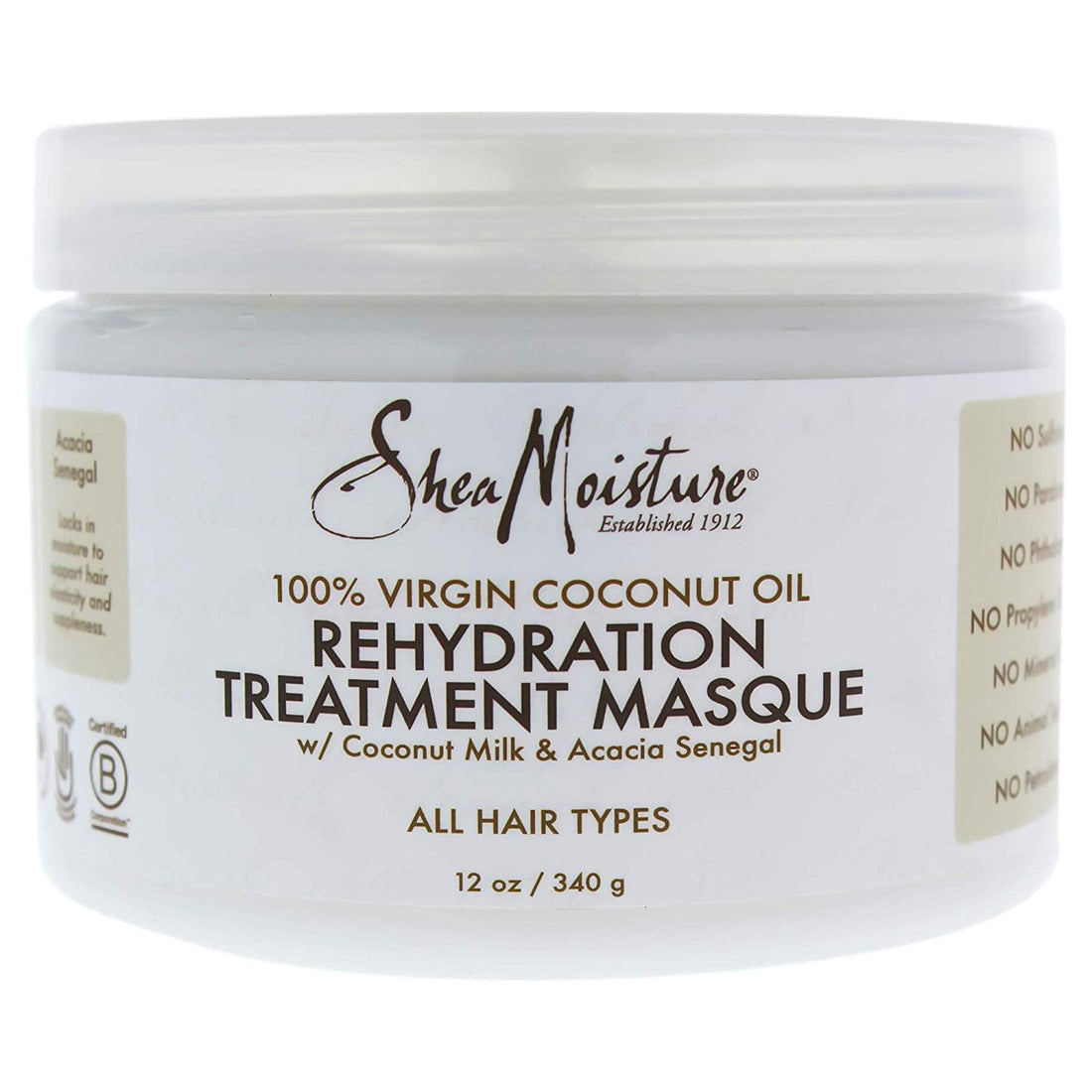 Shea Moisture 100% Virgin Coconut Oil Treatment Masque 340g