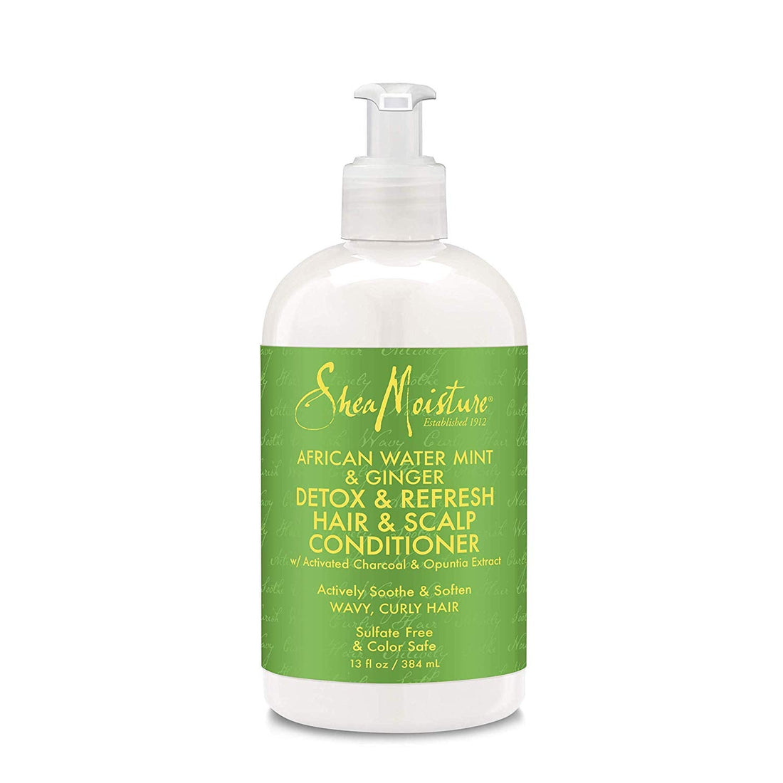 Shea Moisture African Water Mint &amp; Ginger Detox &amp; Refresh Hair &amp; Scalp Gentle Conditioner - Après-Shampoing Detox 384ml