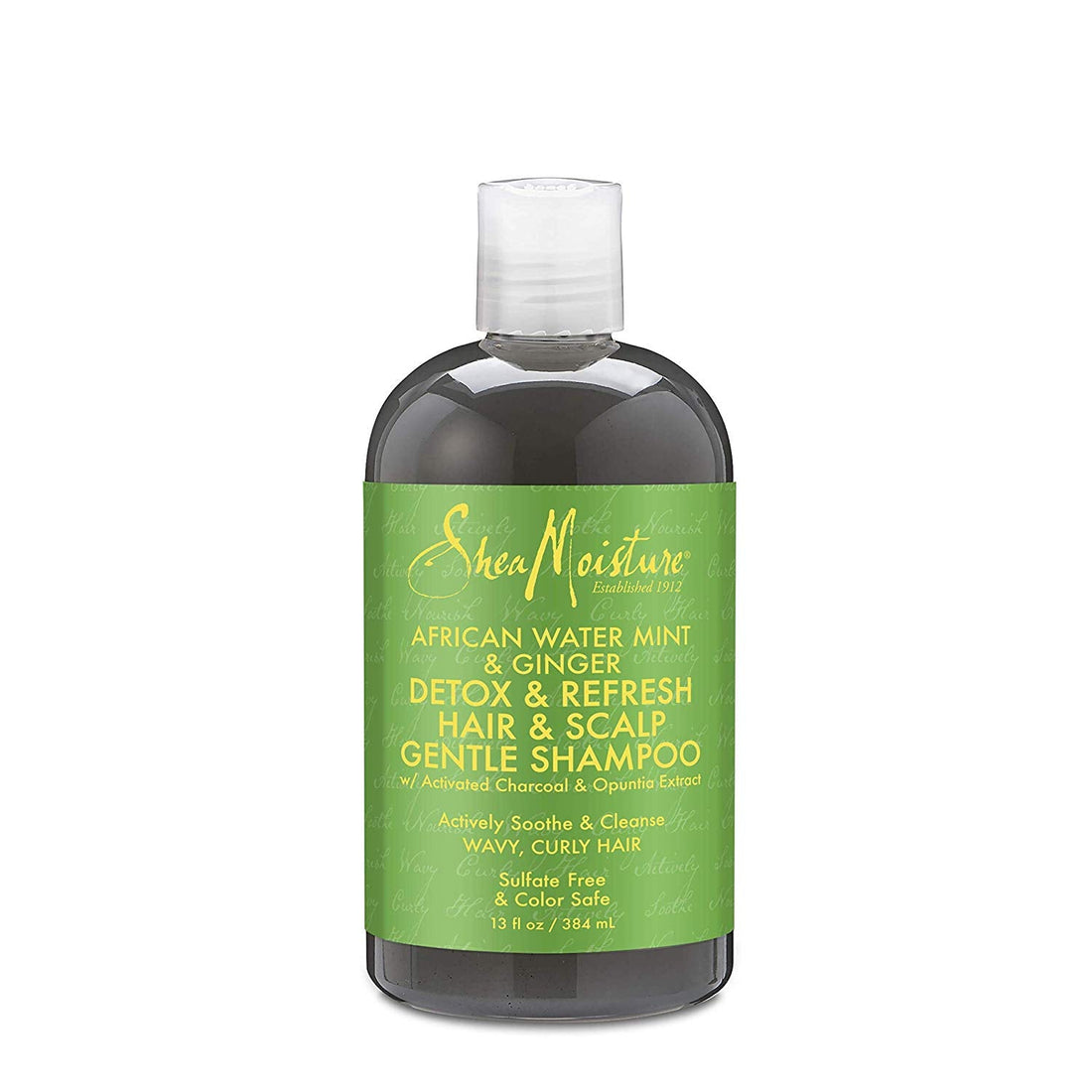 Shea Moisture African Water Mint &amp; Ginger Detox &amp; Refresh Hair &amp; Scalp Gentle Shampoo - Shampoing Detox 384ml