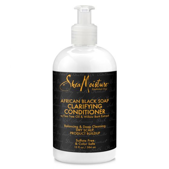 Shea Moisture African Black - Soap Clarifying Conditioner - Après-Shampoing Clarifiant 384 ml