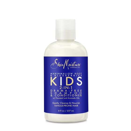 Shea Moisture Marshmallow Root Blueberries Kids 2 in 1 Drama Free Detangling - Démêlant Sans Rinçage 237ml