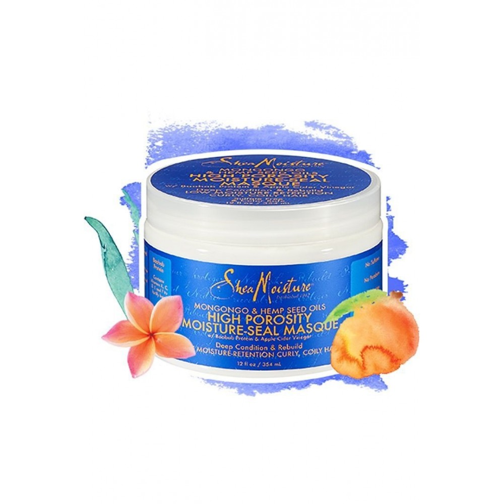 Shea Moisture Mongongo &amp; Hemp Seed Oils High Porosity Moisture Correct Masque - Masque Capillaire 340g
