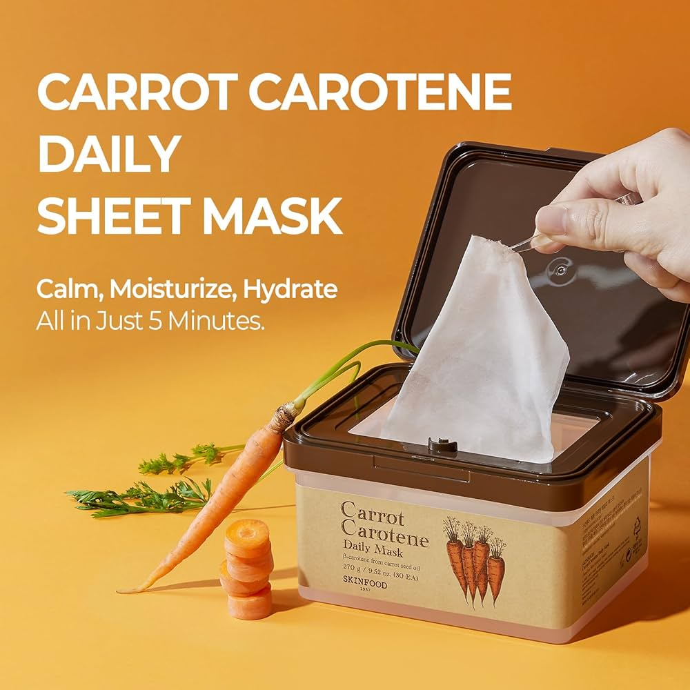 Carrot Carotene Daily Mask 30 Sheet