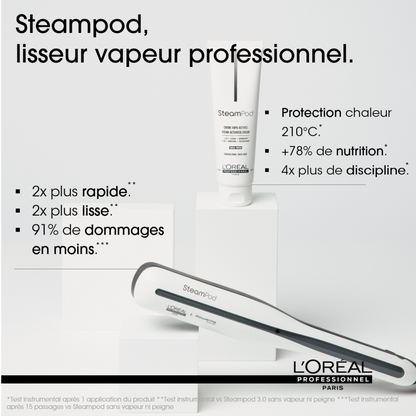 SteamPod Crème Lissante Vapo-Active - Cheveux Épais