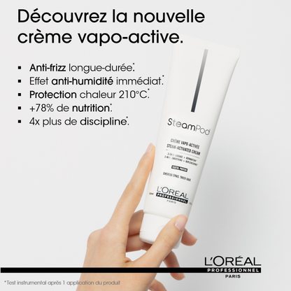 SteamPod Crème Lissante Vapo-Active - Cheveux Épais