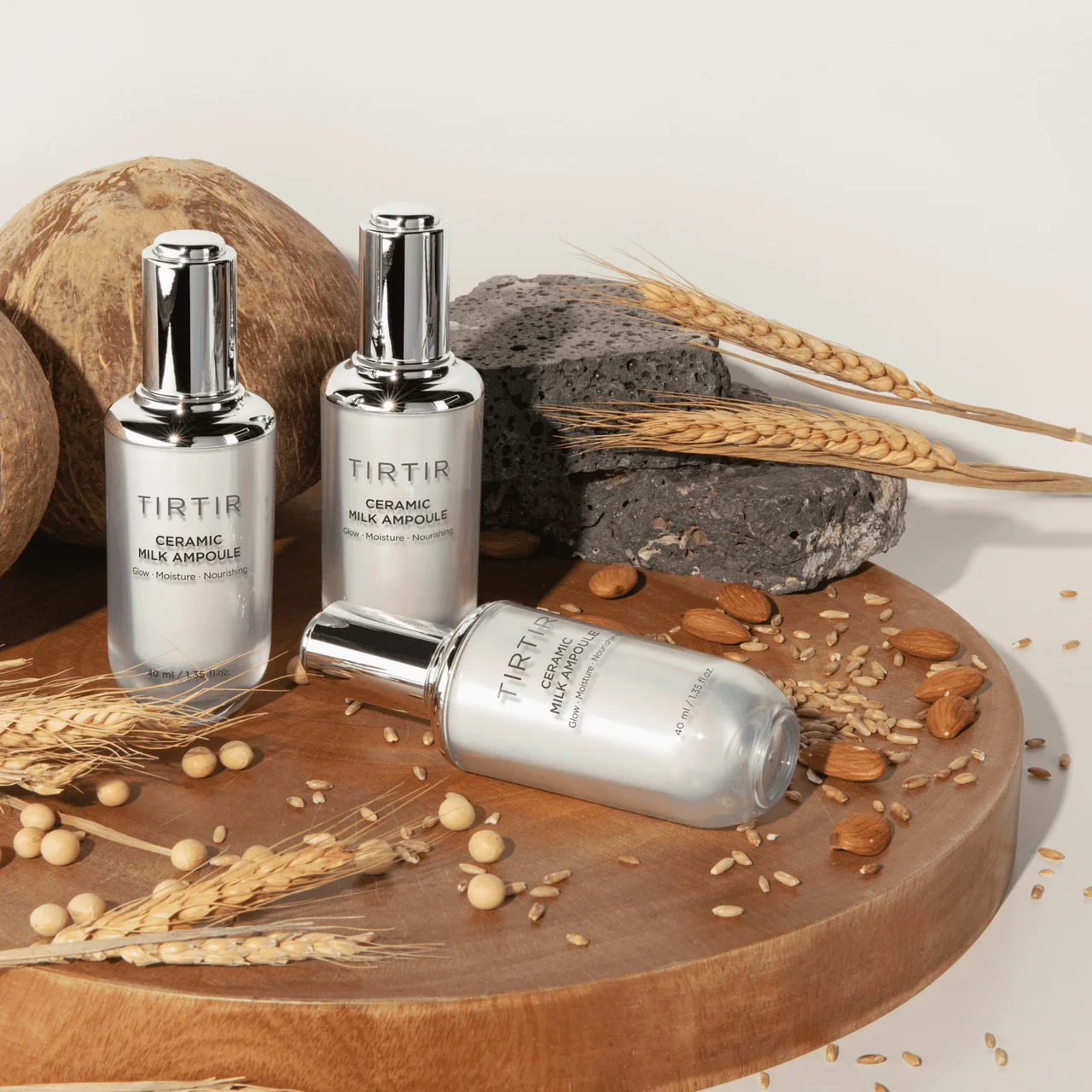 Ceramic Milk Ampoule Moisturizing Face Serum