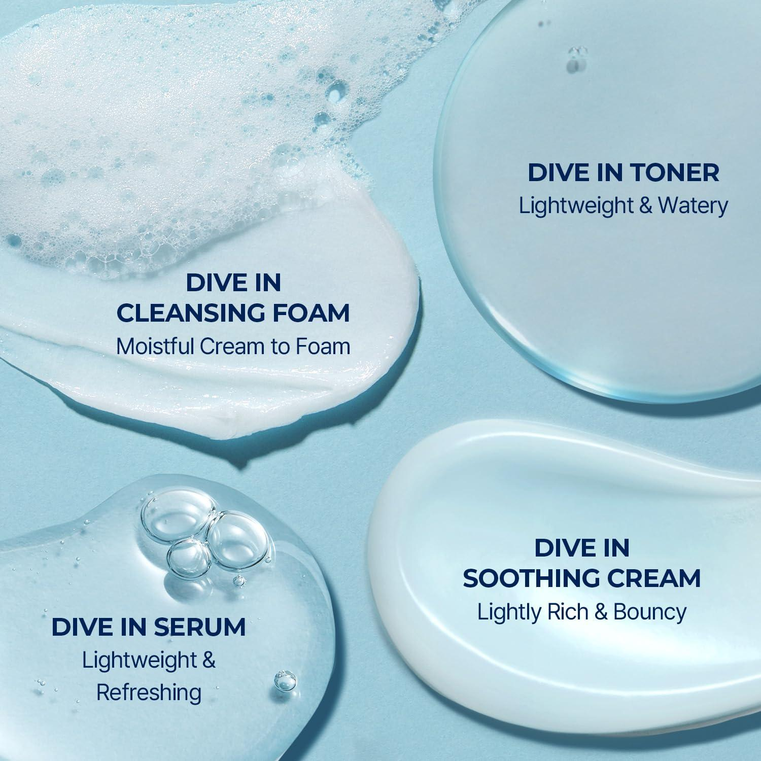 DIVE-IN Trial Kit Hyaluronic Acid Daily Skincare 4 Step