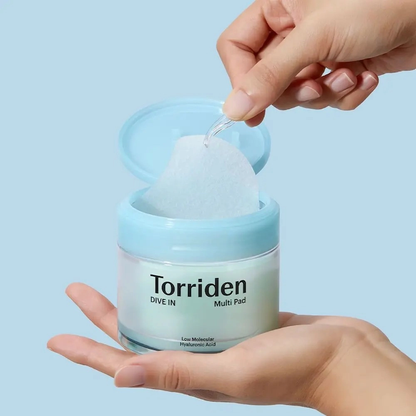 DIVE-IN Vegan Hyaluronic Acid Toner Pads
