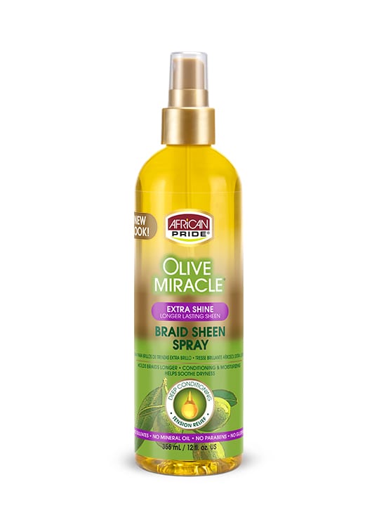 Olive Miracle Brillantine pour Braid - Extra Brillance
