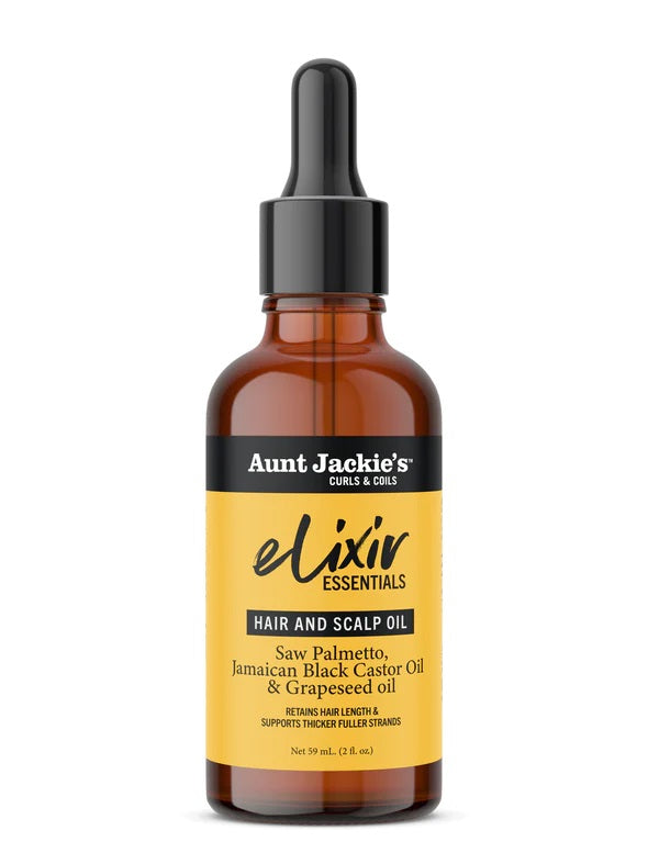 Elixir Essentials Cheveux et Cuir Chevelu Palmier Nain Ricin Noire Jamaicain