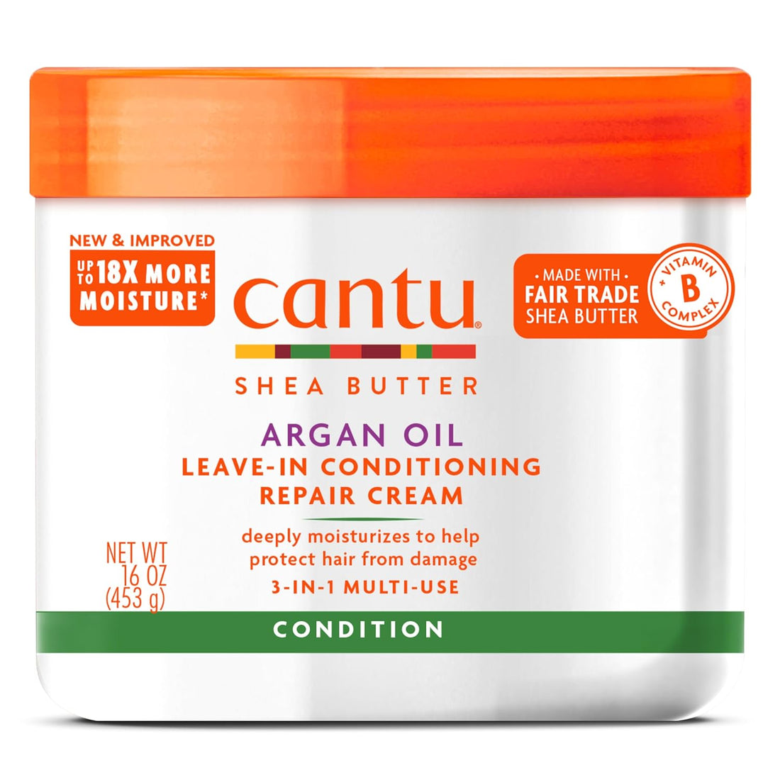 Cantu Argan Oil Leave-In Conditioner - Hydratation Intense et Réparation Profonde