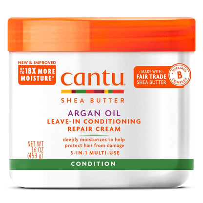 Cantu Argan Oil Leave-In Conditioner - Hydratation Intense et Réparation Profonde