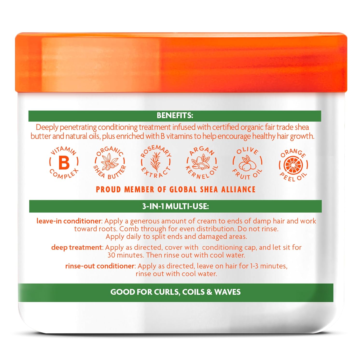Cantu Argan Oil Leave-In Conditioner - Hydratation Intense et Réparation Profonde