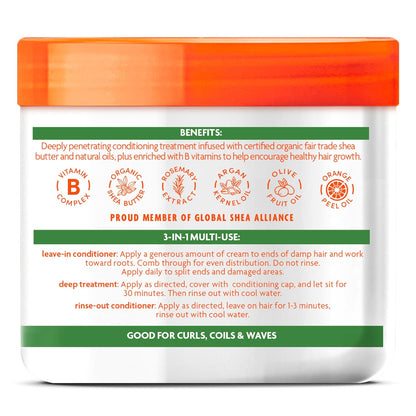 Cantu Argan Oil Leave-In Conditioner - Hydratation Intense et Réparation Profonde