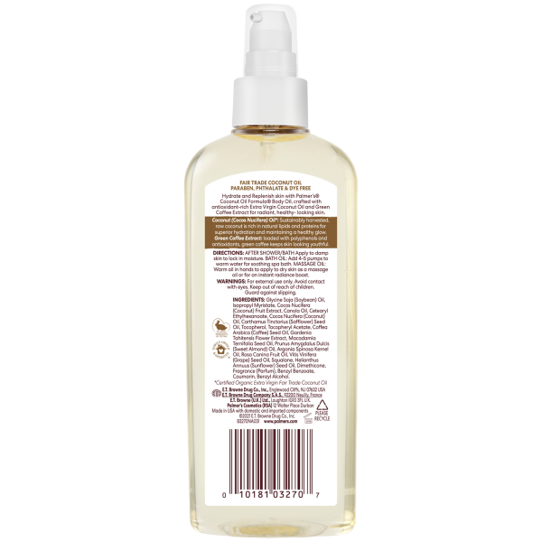 Huile Corporelle Régénérante Hydratante à la Noix de Coco