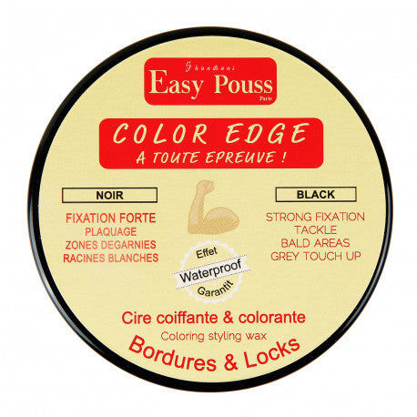 Color Edge Cire Coiffante Bordures &amp; Locks NOIR