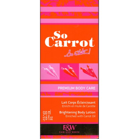 So Carrot Lait corps éclaircissant