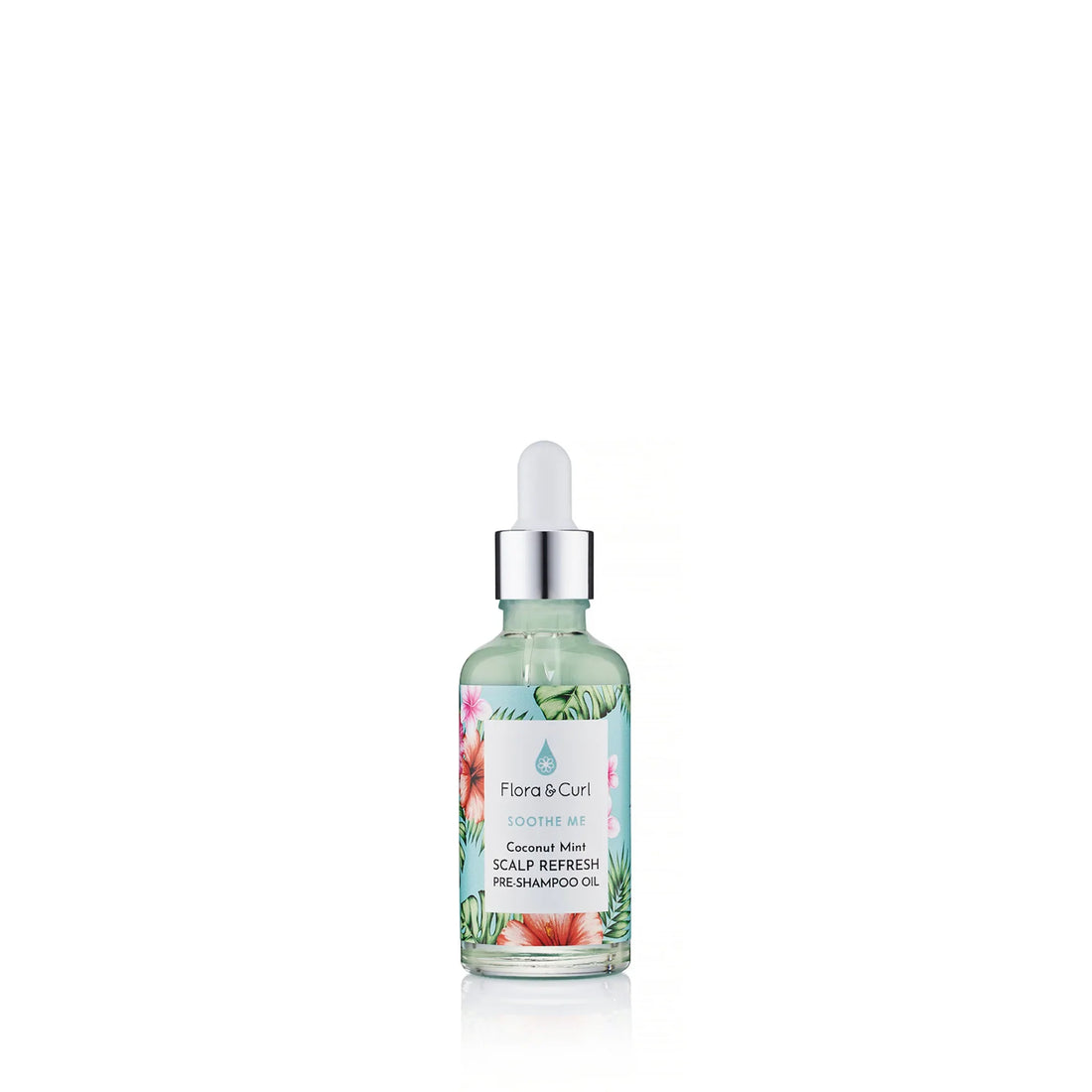 Huile de Pré-shampooing Rafraîchissante pour Cuir Chevelu à la Menthe et à la Noix de Coco