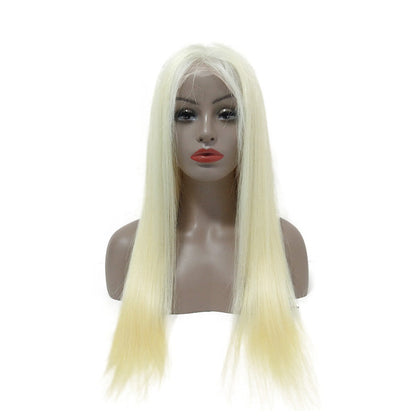 Lace Wig Brésilienne Couleur 613 Blond Platine Frontal 13x4