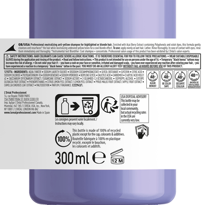 Serie Expert Blondifier Cool Shampoing Neutralisateur Anti-Jaunissement