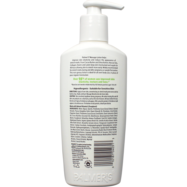 Lotion de massage au beurre de cacao pour les vergetures de grossesse