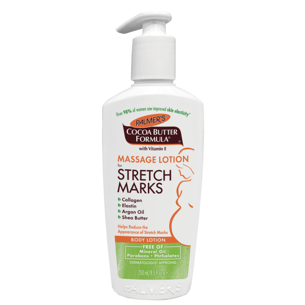 Lotion de massage au beurre de cacao pour les vergetures de grossesse