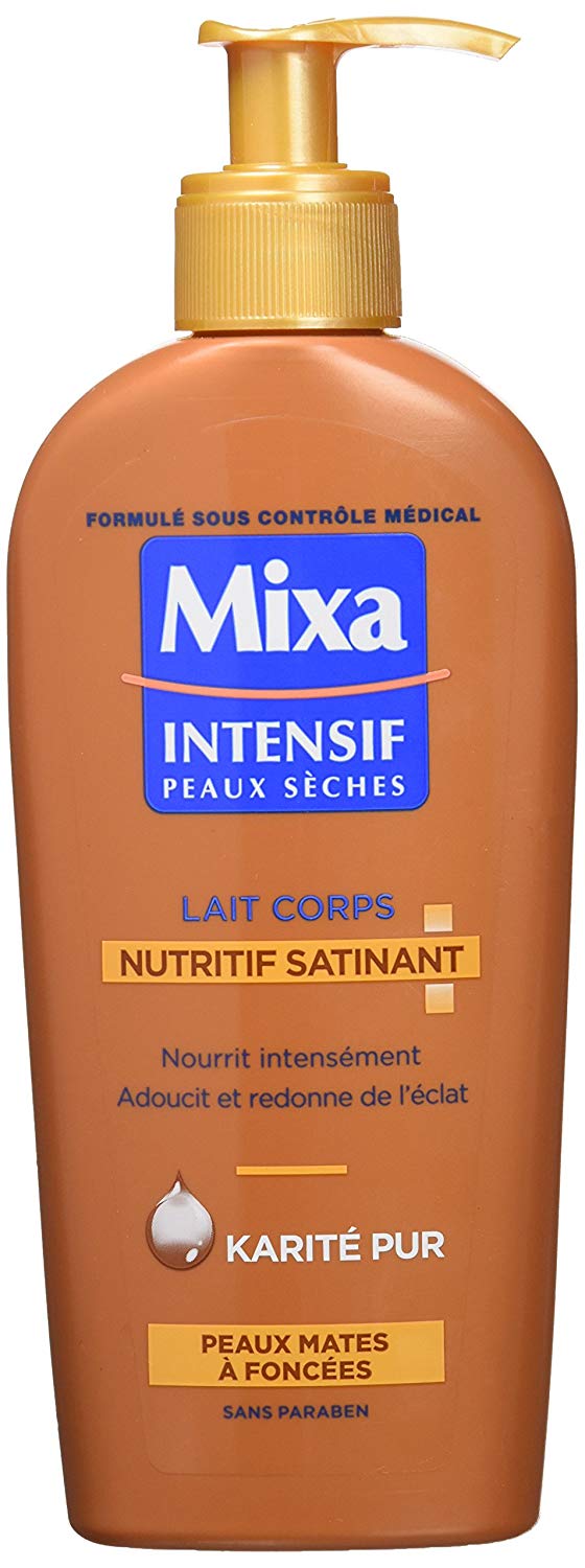 Mixa Intensif Peau Sèches Lait Corps Nutritif Satinant Karité pur 250ml