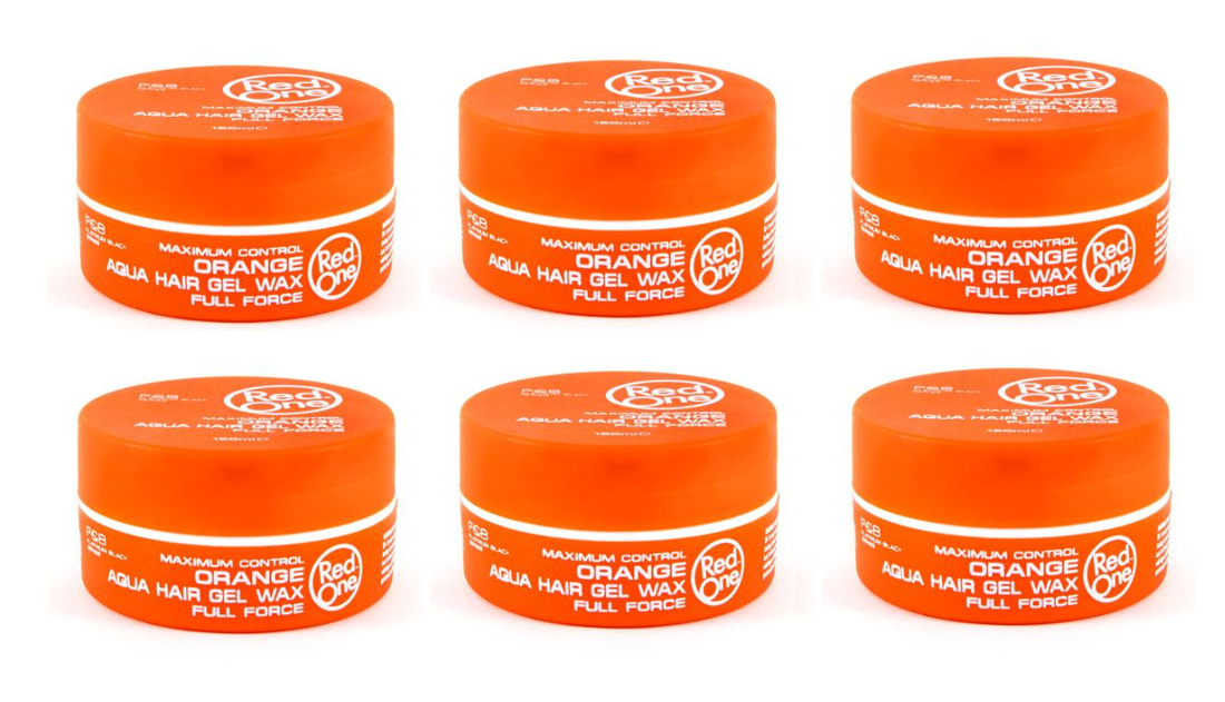 PACK 6 Red one Orange Aqua Wax 6x150ml