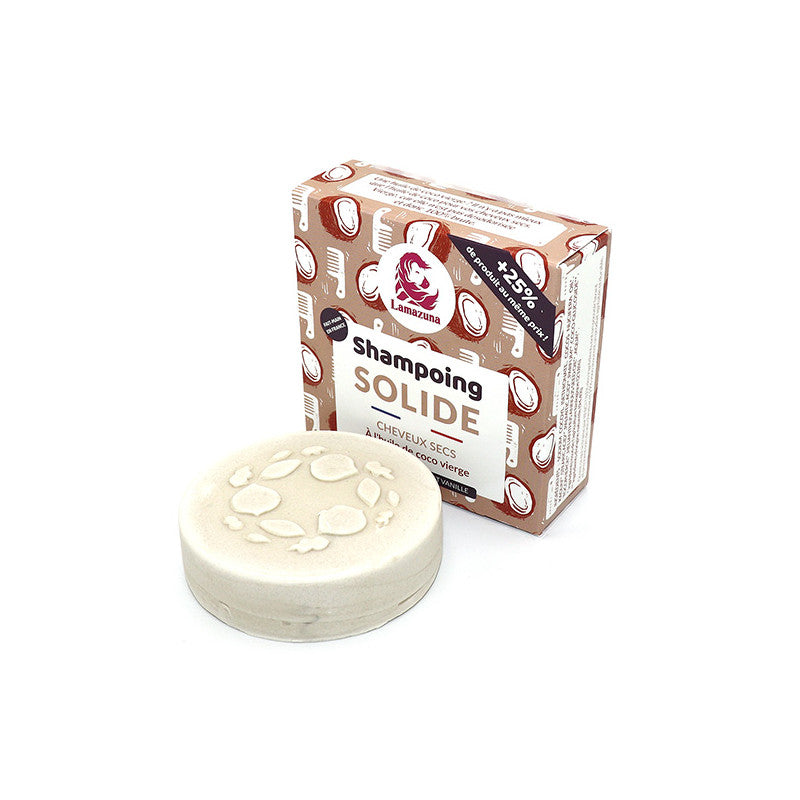 Shampoing solide cheveux secs - Huile de coco vierge