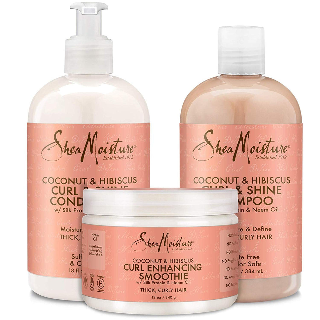 Pack Coconut &amp; Hibiscus Curl &amp; Shine - 3 Produits