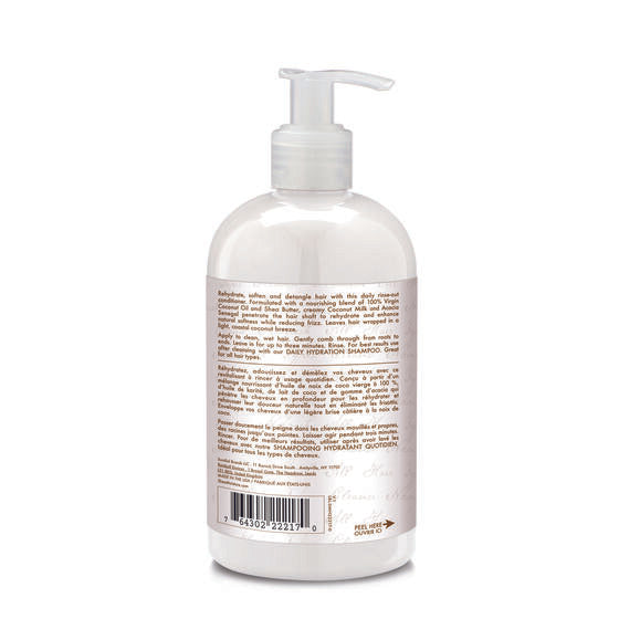 Shea Moisture Virgin Coconut Daily Hydration Conditioner - Après-Shampoing Hydratant 384 ml