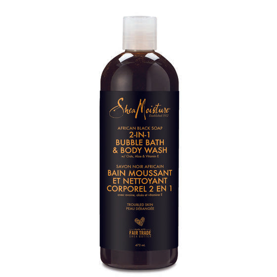Shea Moisture African Black Soap Body Wash - Gel Douche 384ml