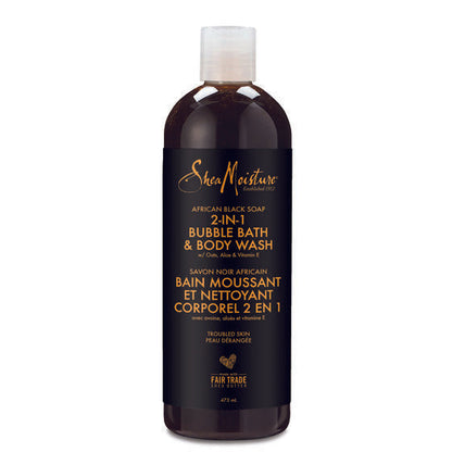 Shea Moisture African Black Soap Body Wash - Gel Douche 384ml