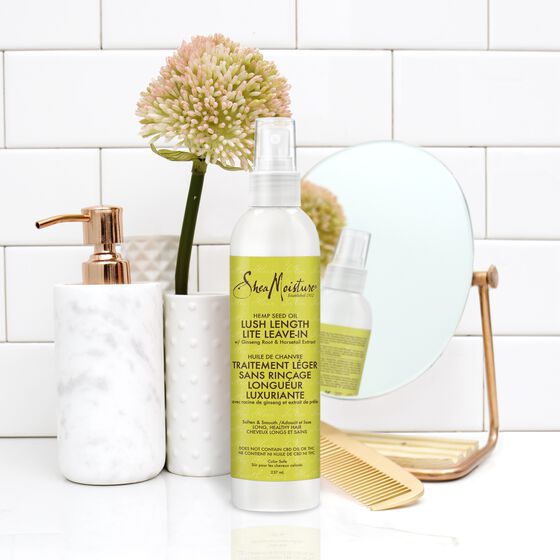 Shea Moisture Hemp Seed Oil Lush Length Lite Leave-in - Crème Sans Rinçage 237ml