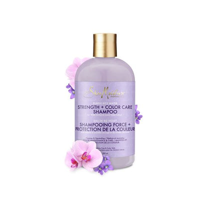 Shea Moisture Purple Rice Water Strength + Color Care Shampoo - Shampoing pour Cheveux Colorés 384ml