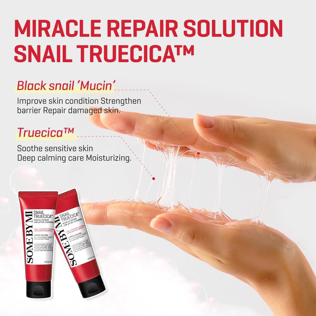 Snail Truecica Miracle Repair Low pH Gel Cleanser