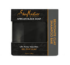 Shea Moisture Bentonite Clay Shampoo Bar African Black Soap 128g